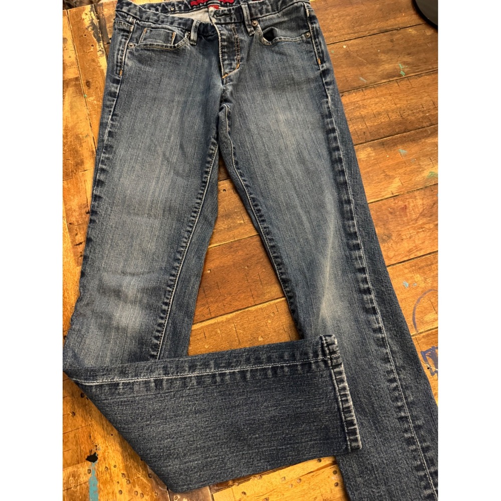 Banana Republic Womens Size 2 Medium Wash Straight Leg Low Rise Denim Jeans